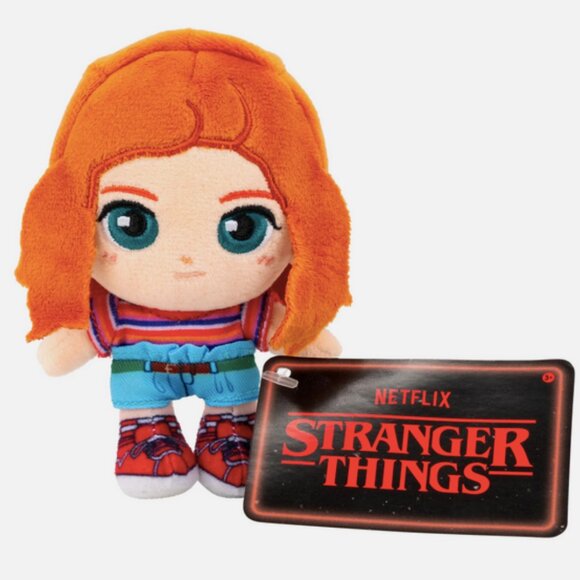 Stranger Things SET of 4 Chibi Plush 4" DUSTIN HOPPER MAX ELEVEN Embroidered New - Picture 12 of 14